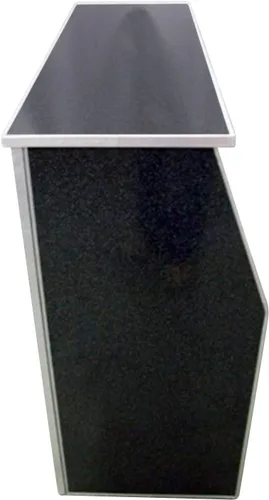 Vista 7 de TentandTable Barra portátil plegable de 48 pulgadas con estante de almacenamiento, color negro
