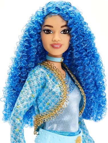 Vista 4 de Mattel Disney Descendants: La muñeca de moda de La Ascensión de la Roja y accesorio, Princesa Chloe Encantadora, hija de Cenicienta con ropa