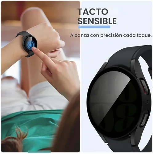 Vista 5 de Tensea [1Pack] para Samsung Galaxy Watch 6 2023 Funda Protectora de Pantalla 40mm Accesorios, Cubierta Protectora para 40 mm, Protector Duro