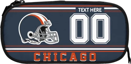 Vista 17 de Estuche para lápices Arizona, caja de lápices con nombre y número personalizados, estuche personalizado de estilo de fútbol, estuche de bolígrafo