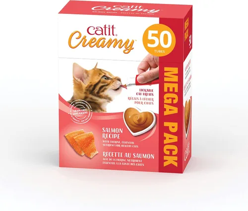 Vista 9 de Catit Creamy - Paquetes personalizados de golosinas para gato que puede lamer