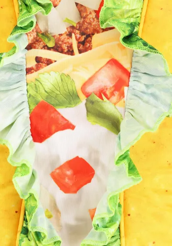 Vista 2 de Disfraz de Taco Pequeño para Bebés Multicolor