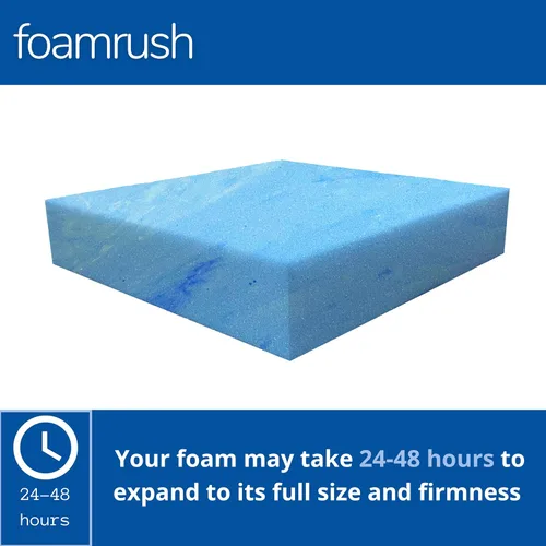 Vista 29 de FoamRush Espuma de tapicería de 1 x 22 pulgadas de ancho x 24 pulgadas de largo, espuma firme de alta densidad de apoyo suave