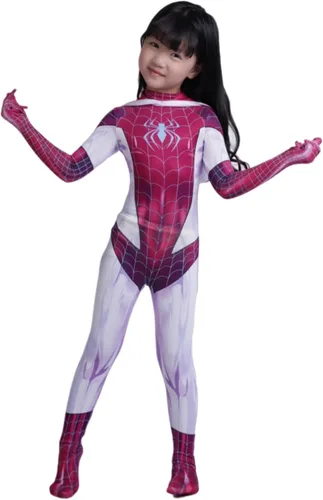 Vista 3 de LG LOUIS GARDEN Cosplay Costume for Kids, 3D Style Cosplay Anime Halloween Cosplay Jumpsuit Bodysuit Stage Suit for Girls