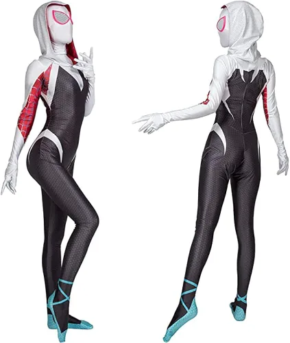 Vista 2 de casapre Disfraz de cosplay traje de Halloween traje de licra spandex tela Bodysui