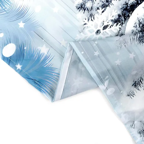 Vista 8 de HVEST Tapiz navideño de invierno para colgar en la pared, muñeco de nieve divertido con sombrero azul y tapices de regalo de Navidad, tapiz de pino
