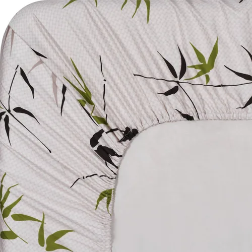 Vista 3 de Helecho 100% algodón tamaño queen juego de sábanas 300 hilos individual capas de lana con hasta 16" bolsillo profundo sábanas de cama