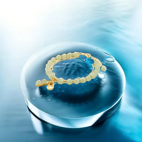Vista 8 de SJDOFU Pulsera de cuentas de jade Hetian Jade Peanut Colgante Pulsera elástica para mujer (verde claro), Esmeralda, Jade