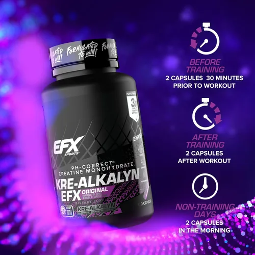 Vista 8 de Suplemento dietético All American EFX Kre-Alkalyn EFX, 120 cápsulas