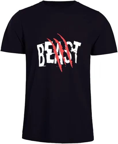 Vista 5 de Beast Beauty - Camiseta a juego para pareja para marido y esposa, camiseta de algodón puro a juego para pareja (paquete de 1 camiseta)