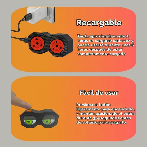 Vista 5 de Luz trasera de bicicleta dinámica para montar de noche, luz trasera de bicicleta Devil's Eyes, lámpara de luz trasera de bicicleta recargable