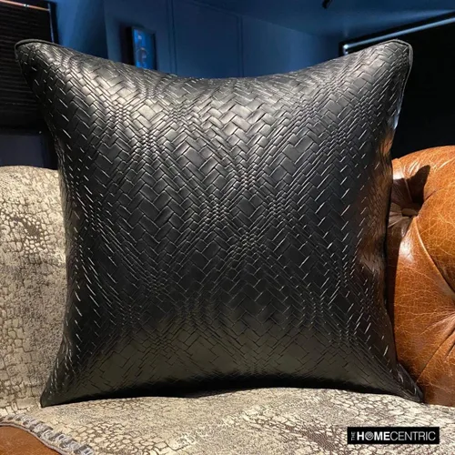 Vista 7 de The HomeCentric Funda de cojín para silla, funda de almohada texturizada, 12 x 12 pulgadas (11.8 x 11.8 in), funda de almohada de piel sintética 11.