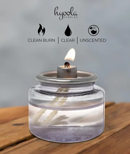Vista 5 de Hyoola Velas líquidas – Velas de té de parafina desechables de 8 horas – Paquete de 12 – Velas de emergencia y restaurante