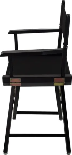 Vista 5 de American Trails Silla de director extra ancha de 18.0 in, marco negro con lona negra premium