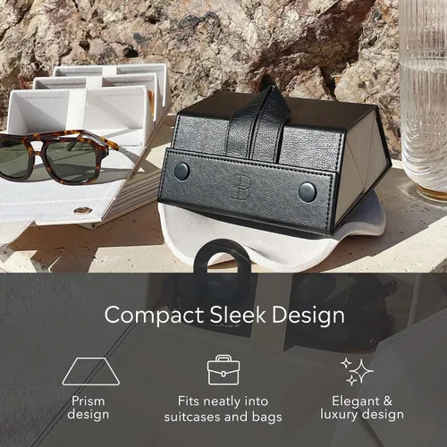 Vista 2 de Sunglasses Organizer Case Men Women EyeGlass Holder Storage Travel Case