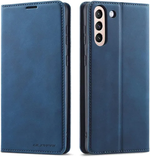 Vista 17 de QLTYPRI Funda tipo cartera para Samsung Galaxy S20 FE, 3 tarjeteros, color verde Funda de piel sintética de alta calidad, cierre magnético