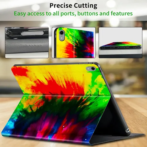 Vista 4 de Funda para iPad Mini 6 de 8.3 pulgadas, versión 2021 para iPad Mini 6ª generación, ligera, protectora de piel sintética, cubierta inteligente