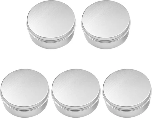 Vista 33 de Othmro Latas redondas de metal de 8.3 onzas, latas de aluminio, contenedores recargables de 8.5 fl oz, botellas de lata con tapa de tornillo