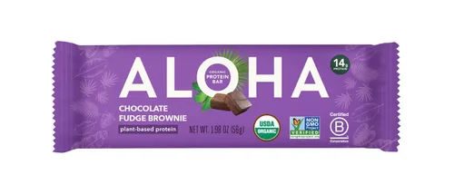 Vista 8 de Aloha Barras de proteína de menta y chocolate orgánico, 0.49 oz de proteína a base de plantas, certificado orgánico USDA, sin gluten y sin OMG, 1.98