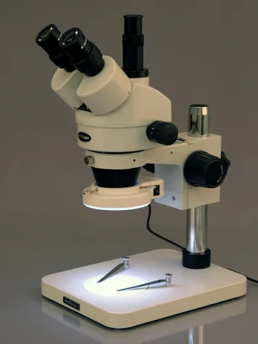Vista 3 de AmScope Microscopio estéreo trinocular profesional del zoom SM-1TSZ-144S