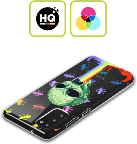 Vista 2 de Head Case Designs Alien Vibrant Puke - Funda de gel suave compatible con Samsung Galaxy A13 5G (2021)