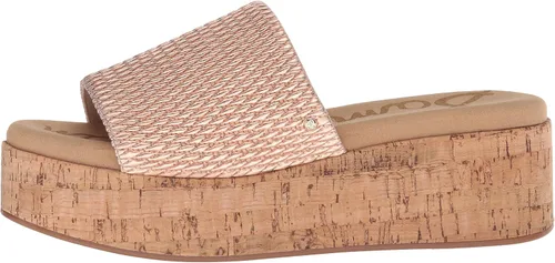 Vista 8 de Sam Edelman Womens Wendi Metallic Cork Wedge Sandals