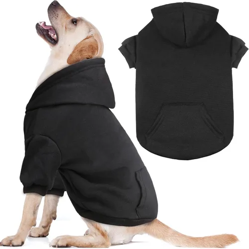 Vista 21 de Suéteres para perros pequeños, sudadera con capucha para perro, suéter de forro polar para mascotas, ropa suave con bolsillo, sudadera con capucha