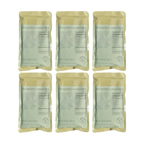 Vista 23 de MRE (comida lista para comer) Entree de una sola porción Comidas de emergencia Alimentos de supervivencia Dátiles frescos Larga vida útil