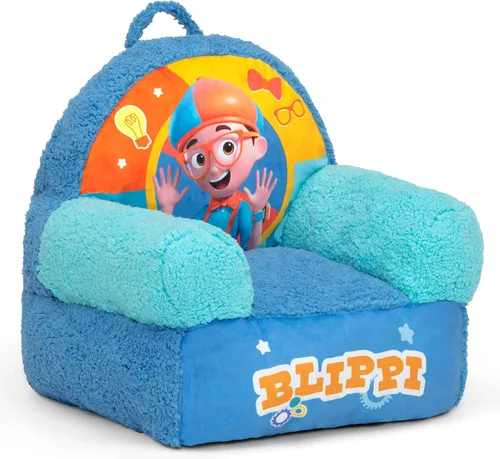 Vista 9 de Delta Children - Silla Blippi Cozee Buddy para niños, color azul