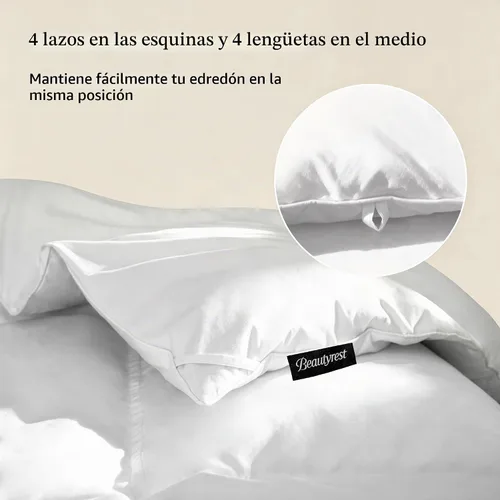Vista 5 de Beautyrest Edredón de plumas de ganso blanco y fibra de plumón tamaño King
