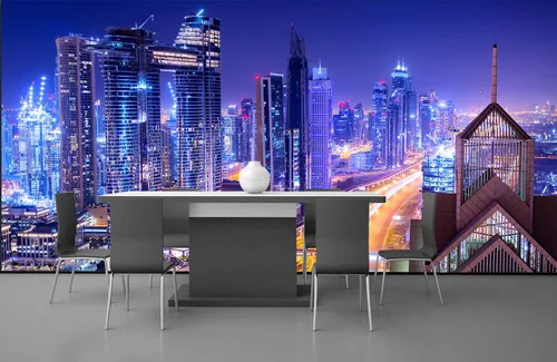 Vista 12 de FLFK Murales de pared 3D, autoadhesivos, autoadhesivos, removibles, para decoración moderna del hogar, 78.7 x 59 pulgadas B1231