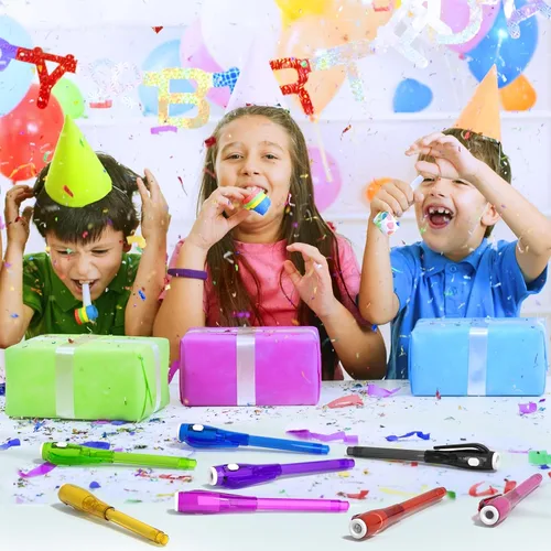 Vista 7 de Juego de Tinta Invisible Espía para Niños, Juguetes de Regalo de Fiesta para Niñas y Niños, Marcadores Mágicos para Niñas y Niños, Diversión al Aire