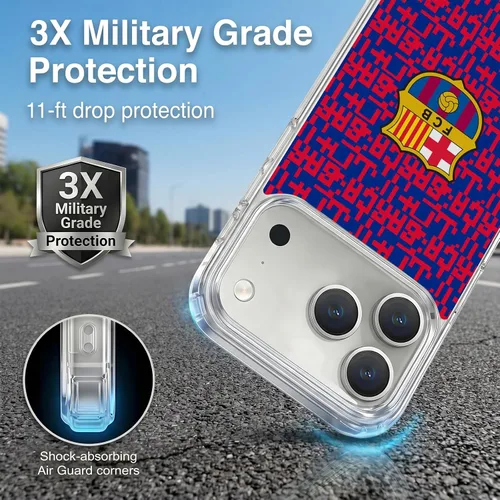 Vista 137 de Head Case Designs Funda de gel suave con licencia oficial del FC Barcelona Barca Crest Graphics [protección de grado militar] compatible con Apple