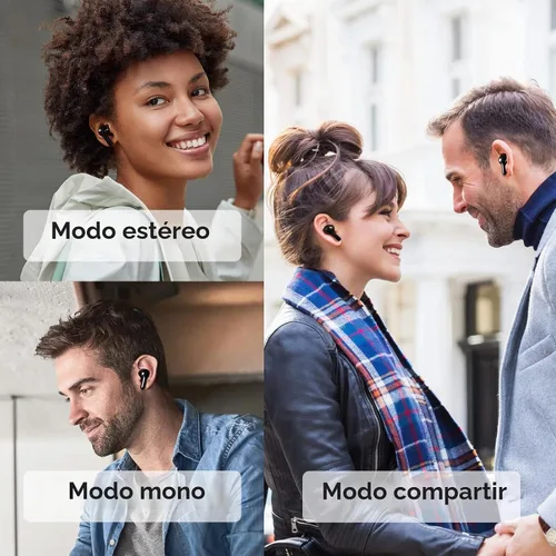 Vista 11 de QCY Auriculares inalámbricos T13 con Bluetooth 5.1, control táctil con estuche de carga, impermeables, estéreo, intrauditivos, micrófono integrado