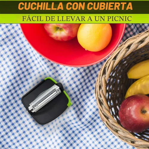 Vista 8 de Pelador de palma para verduras con cuchillas de acero inoxidable de doble