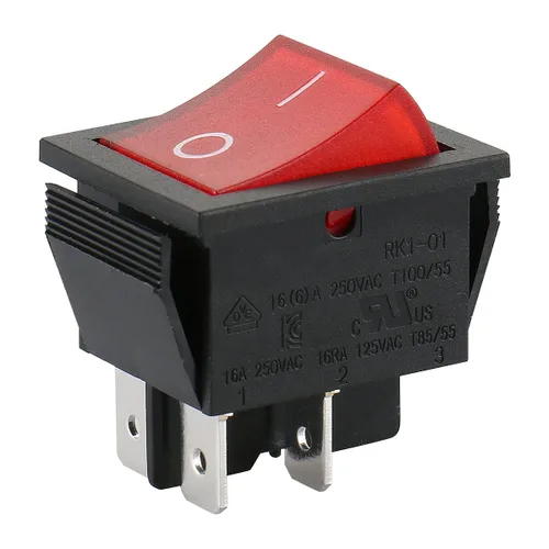 Vista 11 de Baomain Interruptor basculante para barco DPST ON/Off 1/4" Ancho Terminal 4 Pin 16A 250V UL TUV Lista Amarillo Paquete de 2