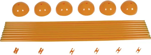 Vista 2 de Trademark Innovations Juego de bastones ajustables para entrenamiento de fútbol de agilidad