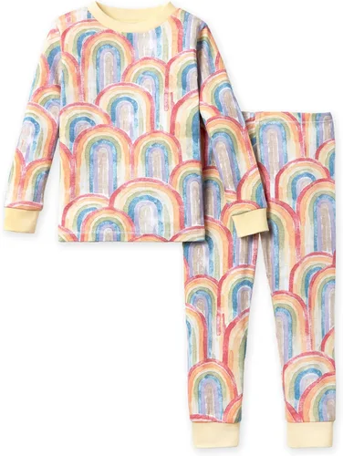 Vista 20 de Burt's Bees Baby Pijama de algodón orgánico para niñas, conjunto de pijama 100% algodón para niños pequeños y niños, tela suave y elástica Trébol