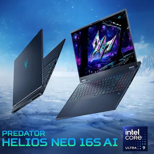 Vista 2 de Acer Predator Helios Neo 16S - Laptop para juegos de 16 pulgadas 2.5K WQXGA 240Hz, GeForce RTX 5070 Ti, Intel Ultra 9 275HX(hasta 5,4 GHz), teclado