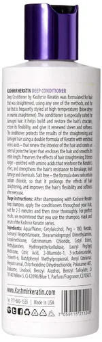 Vista 2 de Kashmir Keratin Acondicionador profundo para cabello graso y dañado sin sulfatos y parabenos (8 onzas líquidas)
