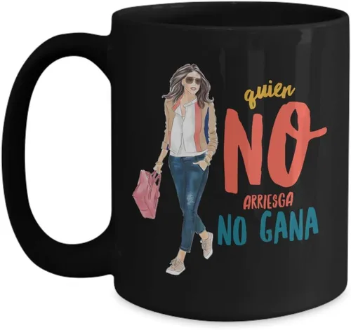 Vista 3 de Regalo para amigas Taza de cafe para hija Perfecto regalo para navidad, graduados, profesionales y estudiantes Vaso con afirmaciones