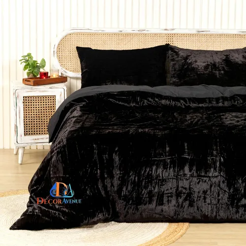 Vista 35 de Funda de edredón de terciopelo sólido ultra-luxe, ropa de cama boho UO, funda de colcha Donna, juego de edredón de 3 piezas, juego de cama de Aqua
