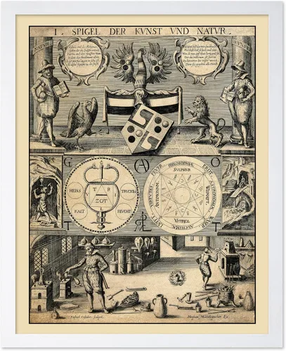 Vista 42 de Poster Master Póster astrológico clásico, impresión de ciencia vintage, regalo para artistas, amigos, el antiguo zodiaco de Egipto, rueda