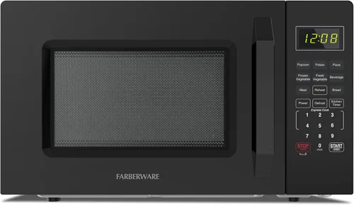 Vista 7 de [Usado] Farberware - Horno microondas de encimera de 0.7 pies cúbicos – 700 vatios de potencia, configuraciones de cocción automática, Acero