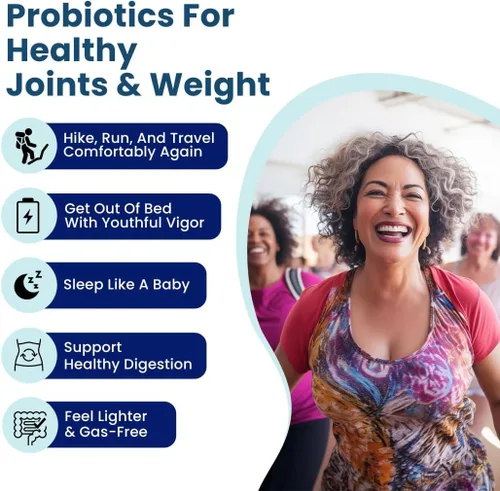 Vista 5 de BB Company Provitalize Probióticos para la salud digestiva de la mujer, menopausia, apoyo articular Curvas sexys de la sección media, hinchazón