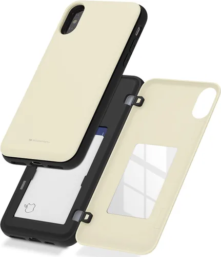 Vista 27 de GOOSPERY Funda para iPhone 8 Plus, iPhone 7 Plus con tarjetero y protector de doble capa, color negro