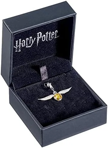 Vista 2 de Harry Potter Abalorios de Snitch de oro de plata de ley, plata de ley, cristal, Plata esterlina, cristal