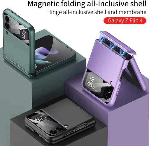Vista 7 de SHIEID Z Flip 4 - Funda para Galaxy Z Flip 4 con protección de bisagra, funda Flip 4 con protector de pantalla compatible con Galaxy Z Flip 4 5G
