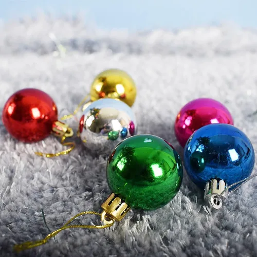 Vista 4 de AllBeauty - Bolas de Navidad de 24 quilates y 1.575 in, decoración esencial para el árbol de Navidad, inastillables, para interiores y fiestas