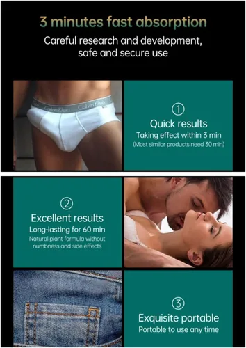 Vista 3 de Crema de crecimiento masculino, aceite de masaje para hombres para sexo, aceite de crecimiento de pene energético para hombres, retardo